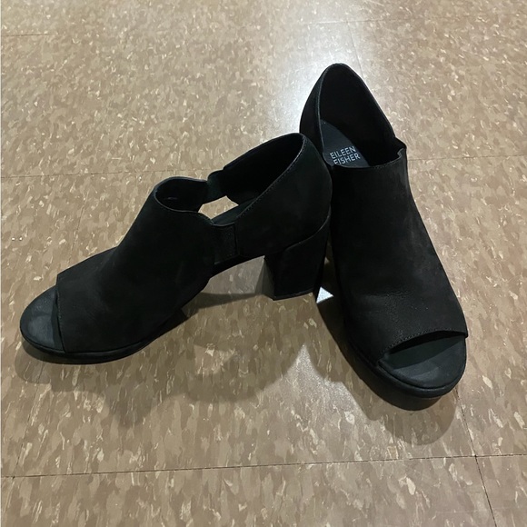 Eileen Fisher Milton Peep Toe Sandal - Picture 6 of 8